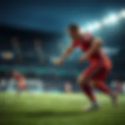 Conceptual visual of online sports betting
